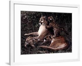 Three's A Crowd-Terry Isaac-Framed Art Print