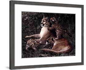 Three's A Crowd-Terry Isaac-Framed Art Print