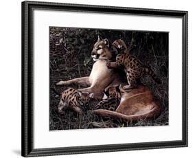Three's A Crowd-Terry Isaac-Framed Art Print