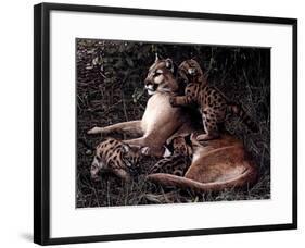 Three's A Crowd-Terry Isaac-Framed Art Print