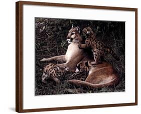 Three's A Crowd-Terry Isaac-Framed Art Print