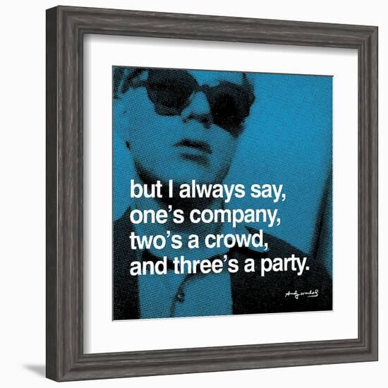 Three's a Party-null-Framed Art Print