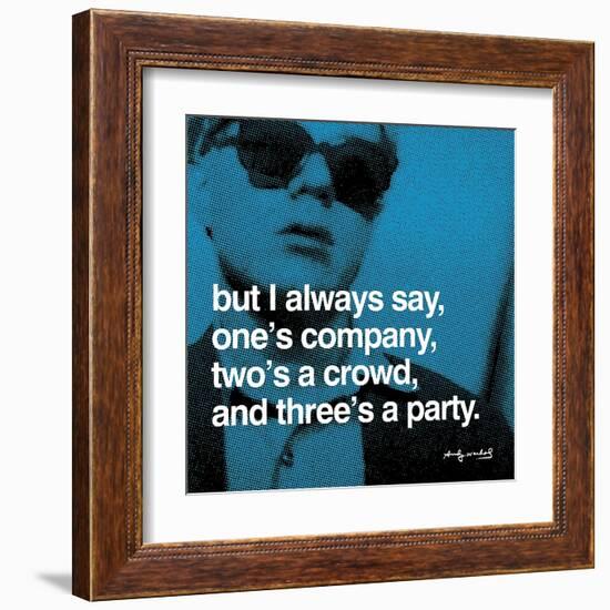 Three's a Party-null-Framed Art Print