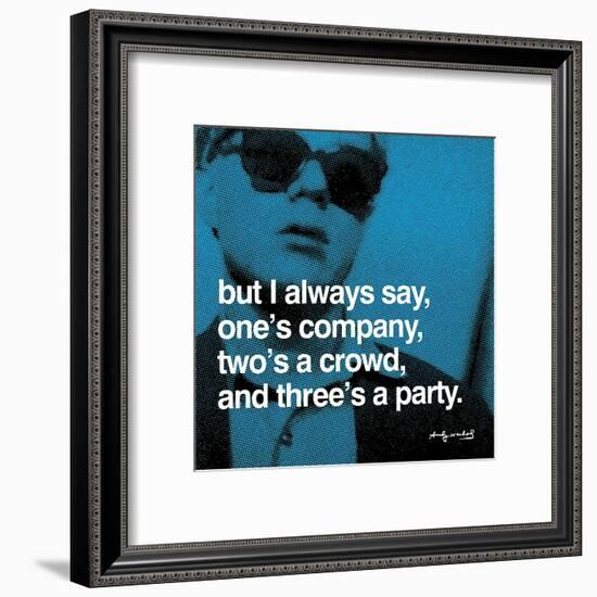 Three's a Party-null-Framed Art Print