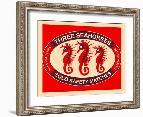 Three Seahorses-Mark Rogan-Framed Art Print