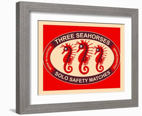 Three Seahorses-Mark Rogan-Framed Art Print