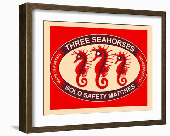 Three Seahorses-Mark Rogan-Framed Art Print