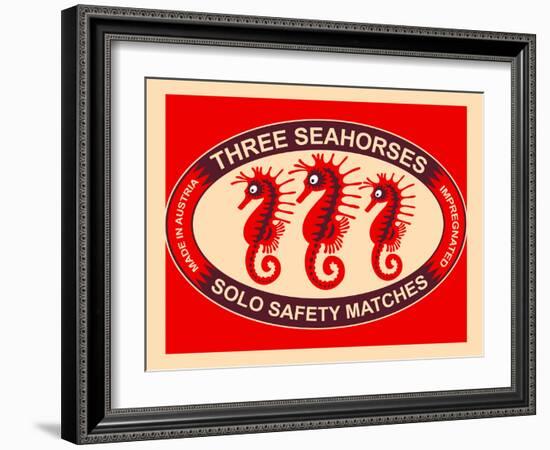 Three Seahorses-Mark Rogan-Framed Art Print