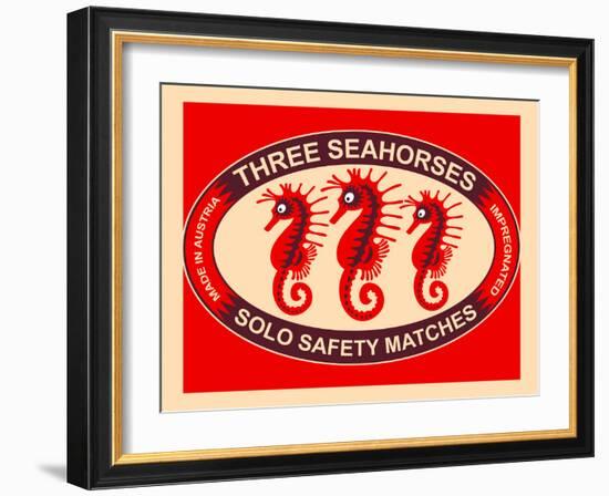 Three Seahorses-Mark Rogan-Framed Art Print