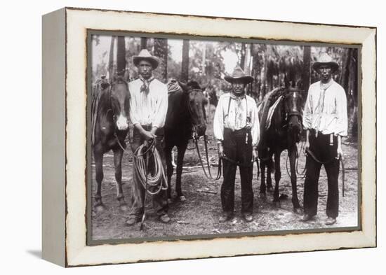 Three Seminole Indians-American Photographer-Framed Premier Image Canvas