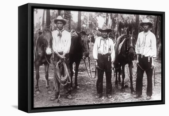 Three Seminole Indians-American Photographer-Framed Premier Image Canvas