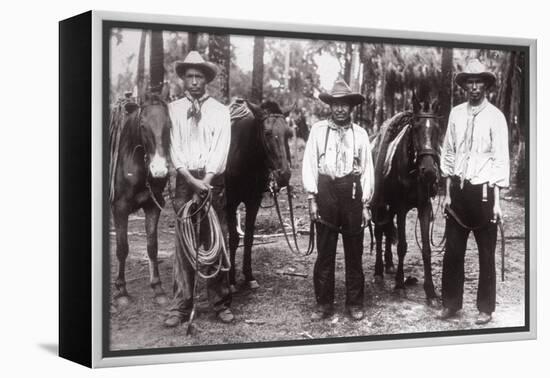 Three Seminole Indians-American Photographer-Framed Premier Image Canvas