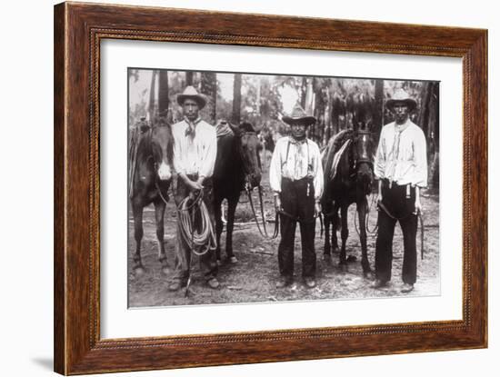 Three Seminole Indians-American Photographer-Framed Photographic Print