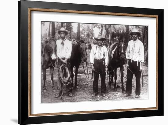 Three Seminole Indians-American Photographer-Framed Photographic Print