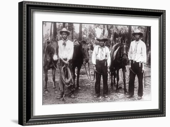 Three Seminole Indians-American Photographer-Framed Photographic Print