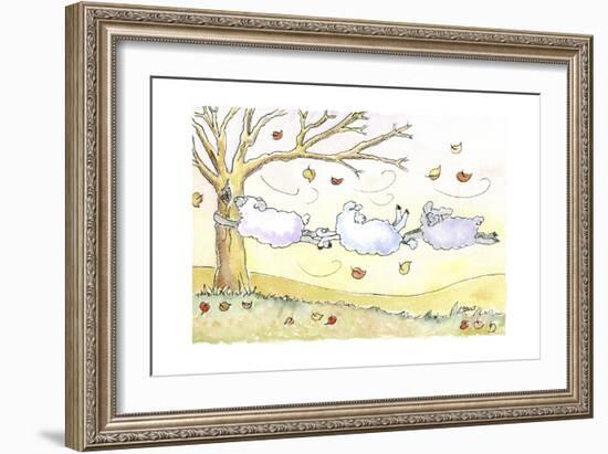 Three Sheep-Jennifer Zsolt-Framed Giclee Print