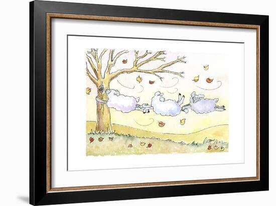 Three Sheep-Jennifer Zsolt-Framed Giclee Print