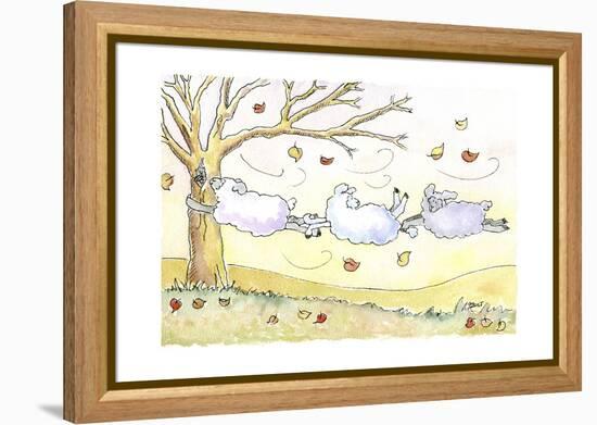 Three Sheep-Jennifer Zsolt-Framed Premier Image Canvas