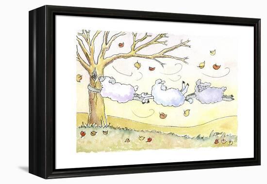 Three Sheep-Jennifer Zsolt-Framed Premier Image Canvas