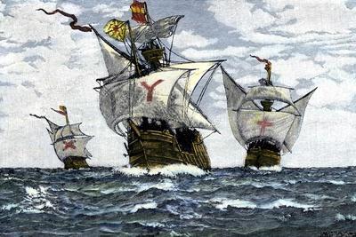 Christopher Columbus claims New World for Spain, 1492