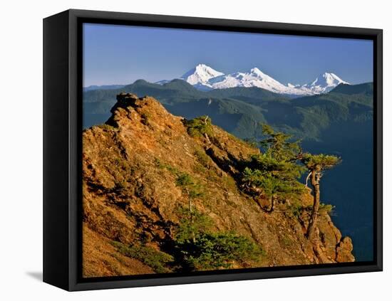 Three Sisters Mountains-Steve Terrill-Framed Premier Image Canvas