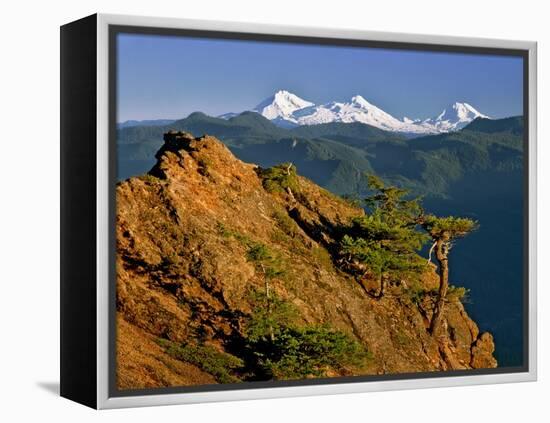 Three Sisters Mountains-Steve Terrill-Framed Premier Image Canvas