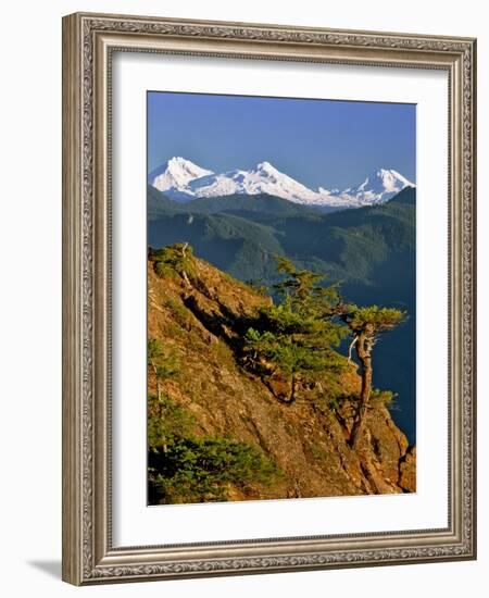 Three Sisters Mountains-Steve Terrill-Framed Photographic Print