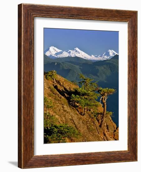 Three Sisters Mountains-Steve Terrill-Framed Photographic Print