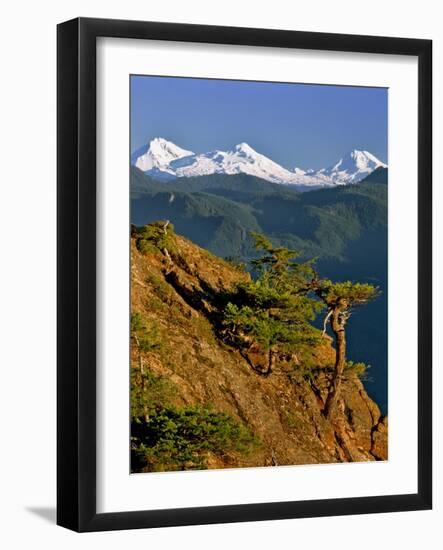 Three Sisters Mountains-Steve Terrill-Framed Photographic Print