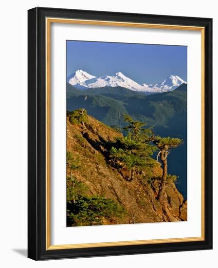 Three Sisters Mountains-Steve Terrill-Framed Photographic Print