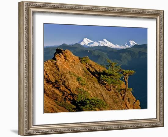 Three Sisters Mountains-Steve Terrill-Framed Photographic Print