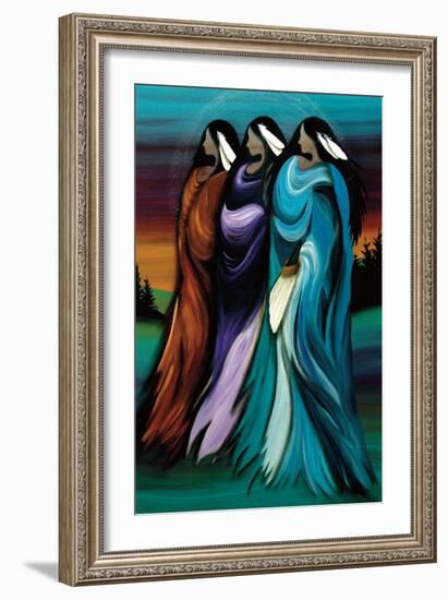 Three Sisters-Betty Albert-Framed Art Print