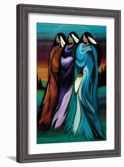 Three Sisters-Betty Albert-Framed Art Print