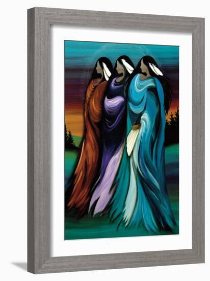 Three Sisters-Betty Albert-Framed Art Print