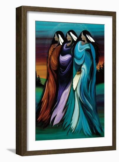 Three Sisters-Betty Albert-Framed Art Print