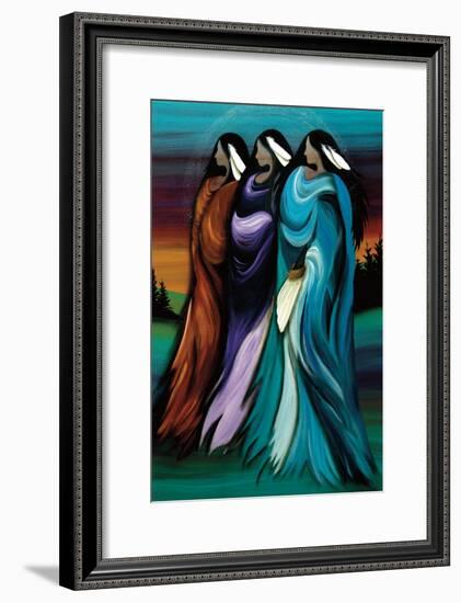 Three Sisters-Betty Albert-Framed Art Print