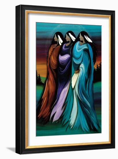 Three Sisters-Betty Albert-Framed Art Print