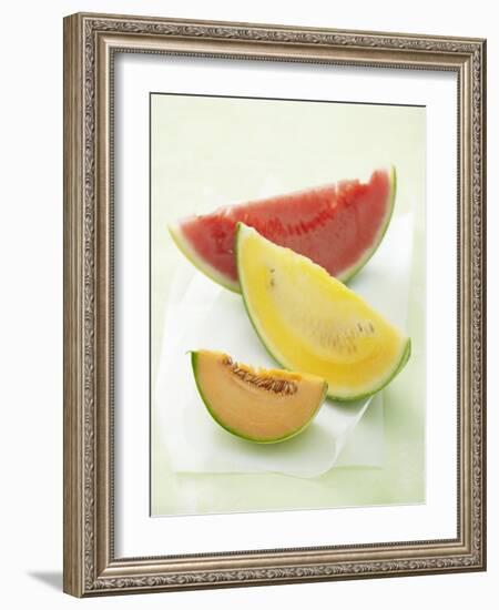 Three Slices of Melon-Oliver Brachat-Framed Photographic Print