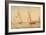 Three Sloops of War and a Fishing Smack Going into Habour, Portsmouth, C.1800-30-J. M. W. Turner-Framed Giclee Print