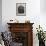 Three Small Boys Outside the Front Door of a House-null-Framed Photographic Print displayed on a wall