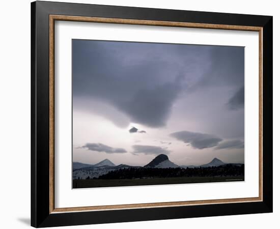 Three Small Peaks Near Painted Hills, Central Oregon, United States of America, North America-Aaron McCoy-Framed Photographic Print