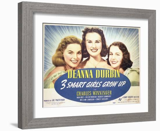 Three Smart Girls Grow Up - Lobby Card Reproduction-null-Framed Photo