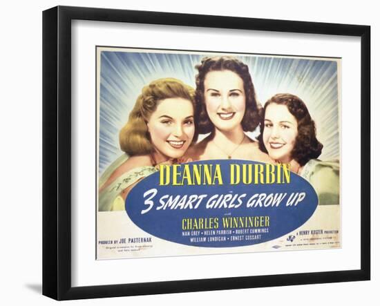 Three Smart Girls Grow Up - Lobby Card Reproduction-null-Framed Photo