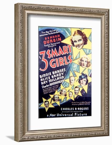 Three Smart Girls - Movie Poster Reproduction-null-Framed Photo