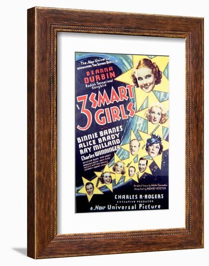 Three Smart Girls - Movie Poster Reproduction-null-Framed Photo