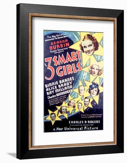 Three Smart Girls - Movie Poster Reproduction-null-Framed Photo