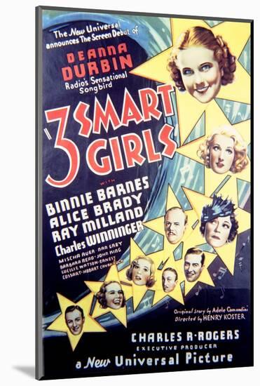 Three Smart Girls - Movie Poster Reproduction-null-Mounted Photo