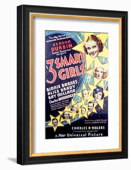 Three Smart Girls - Movie Poster Reproduction-null-Framed Photo