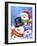 Three Snowmen 1-MAKIKO-Framed Giclee Print