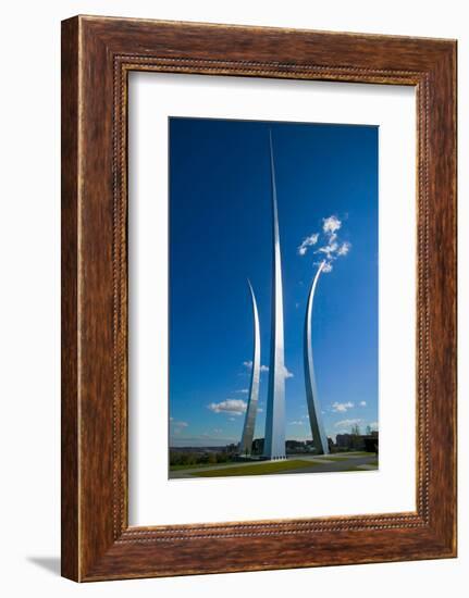 Three soaring spires of Air Force Memorial at One Air Force Memorial Drive, Arlington, Virginia...-null-Framed Photographic Print